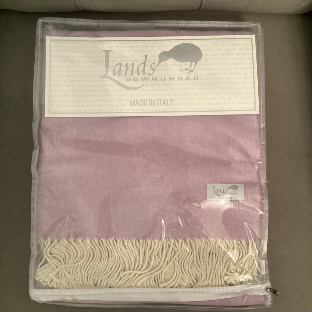 Lands Downunder Lavender Throw Blanket